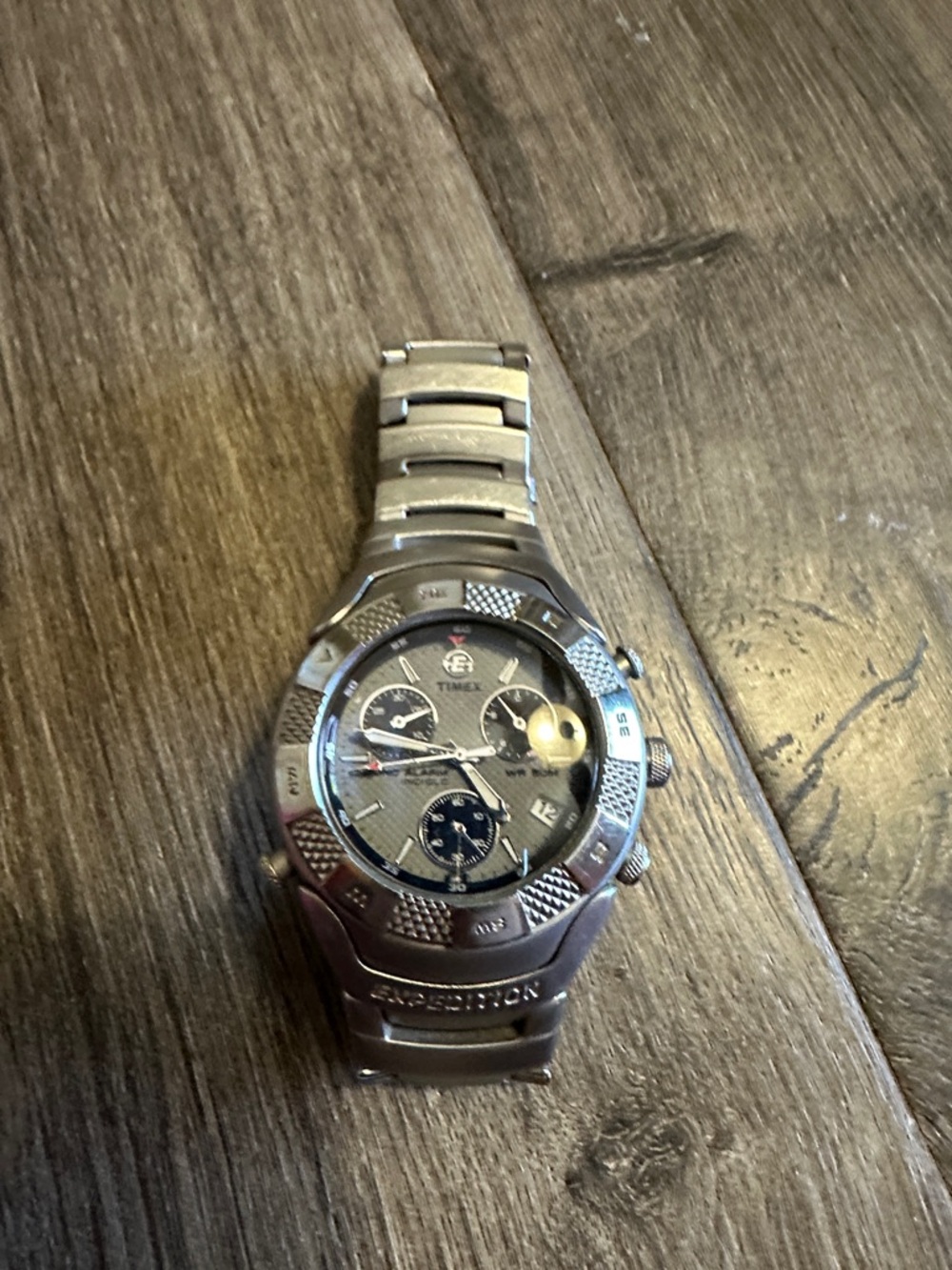 Timex Expedition Men's Silver Stainless Steel Chronograph Watch